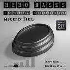 Hero Bases Display Extenders | Round and Ovals | Convert Gaming Bases to Display Bases & Plinths