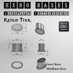 Hero Bases Display Extenders | Round and Ovals | Convert Gaming Bases to Display Bases & Plinths
