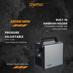 Sparmax ARISM Mini Airbrush Compressor (C-AR-MINI-GREY) – Cosmic Grey, 28 psi, 49 dB