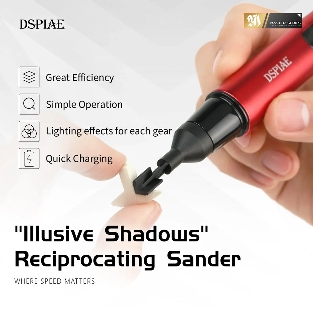 DSPIAE RA-10 Sanding Heads for Reciprocating Sander 8pcs