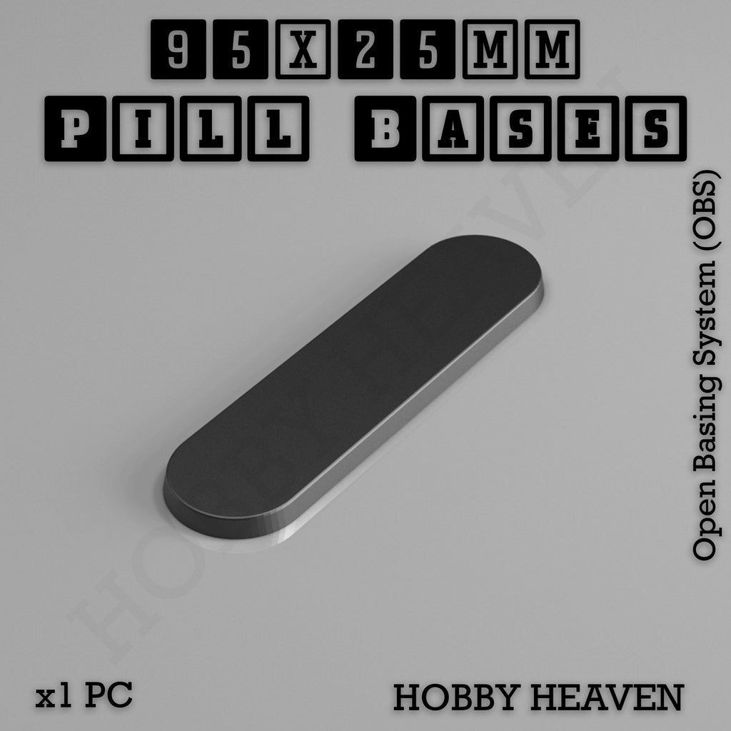 Pill Bases Range - 3d Print Full Range Tabletop Games