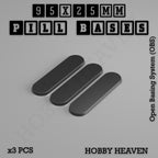 Pill Bases Range - 3d Print Full Range Tabletop Games