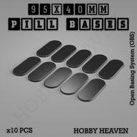 Pill Bases Range - 3d Print Full Range Tabletop Games
