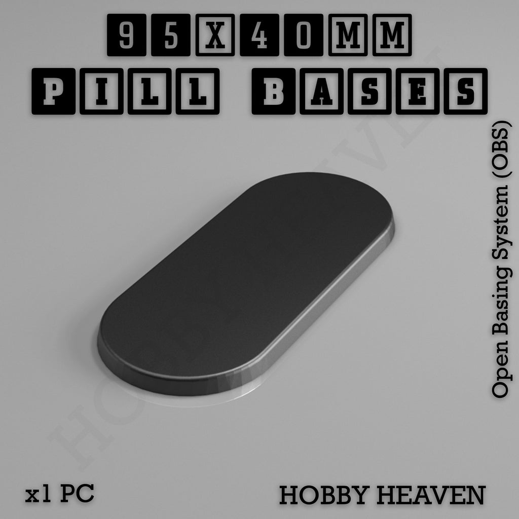 Pill Bases Range - 3d Print Full Range Tabletop Games