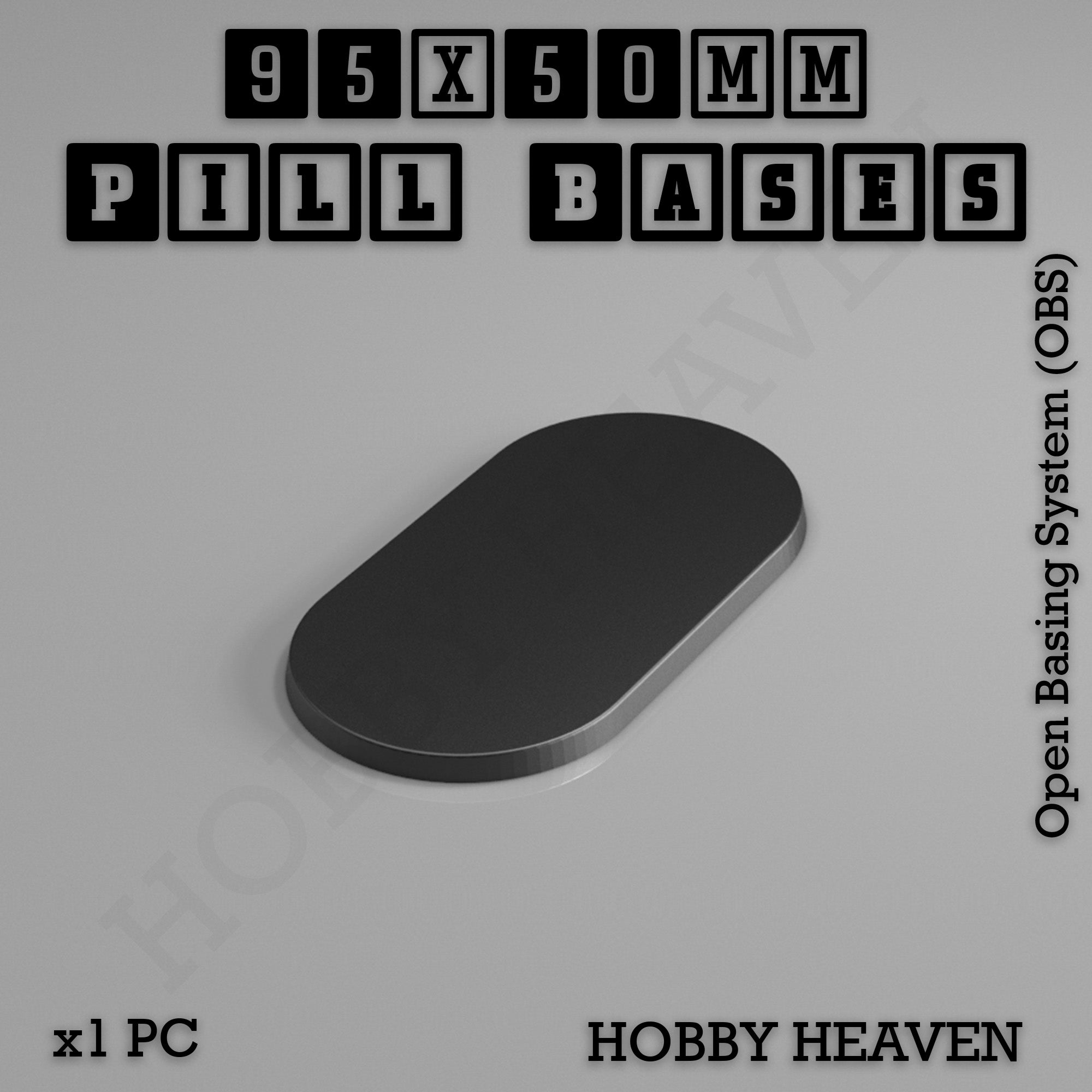 Pill Bases Range - 3d Print Full Range Tabletop Games