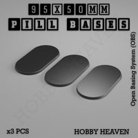 Pill Bases Range - 3d Print Full Range Tabletop Games
