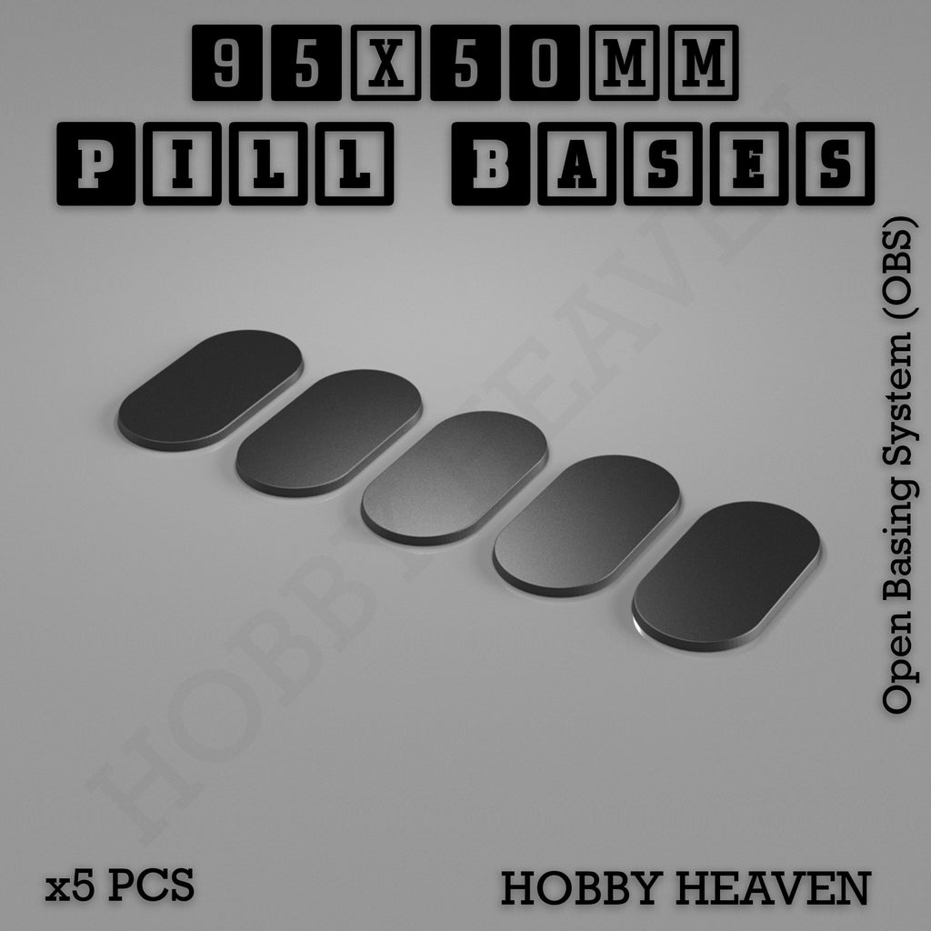 Pill Bases Range - 3d Print Full Range Tabletop Games