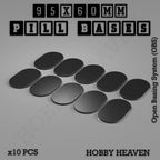 Pill Bases Range - 3d Print Full Range Tabletop Games