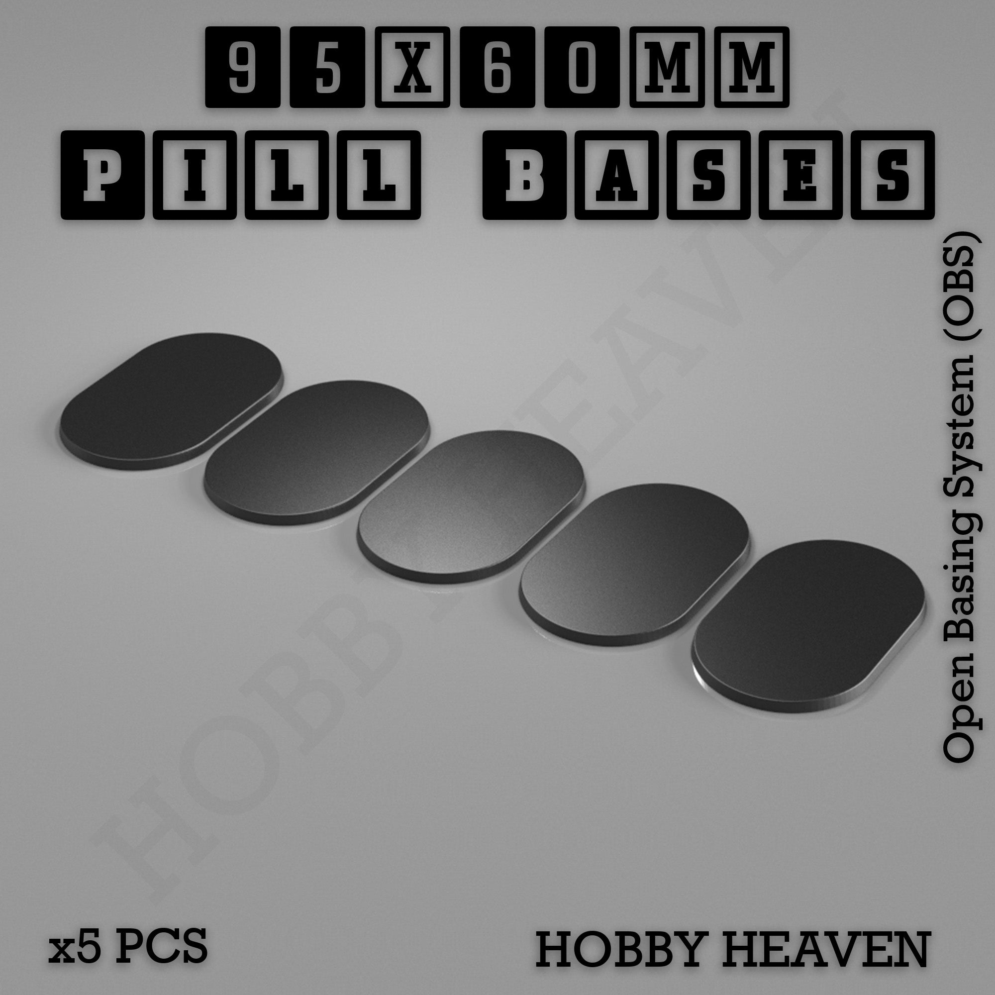 Pill Bases Range - 3d Print Full Range Tabletop Games
