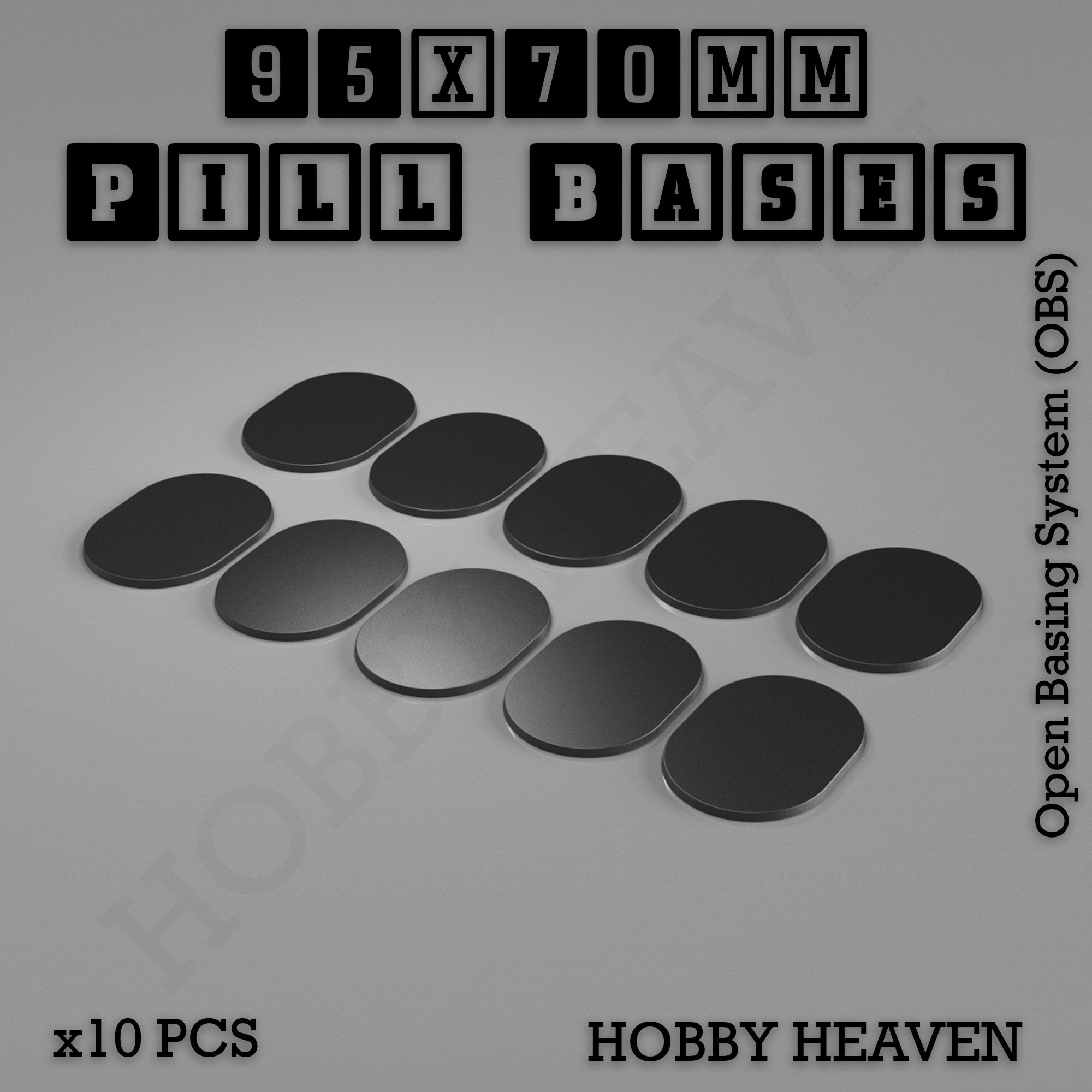 Pill Bases Range - 3d Print Full Range Tabletop Games