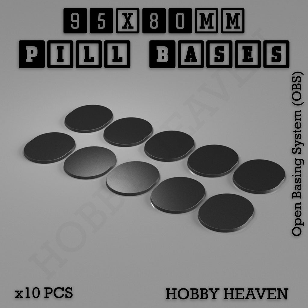 Pill Bases Range - 3d Print Full Range Tabletop Games