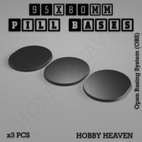 Pill Bases Range - 3d Print Full Range Tabletop Games

