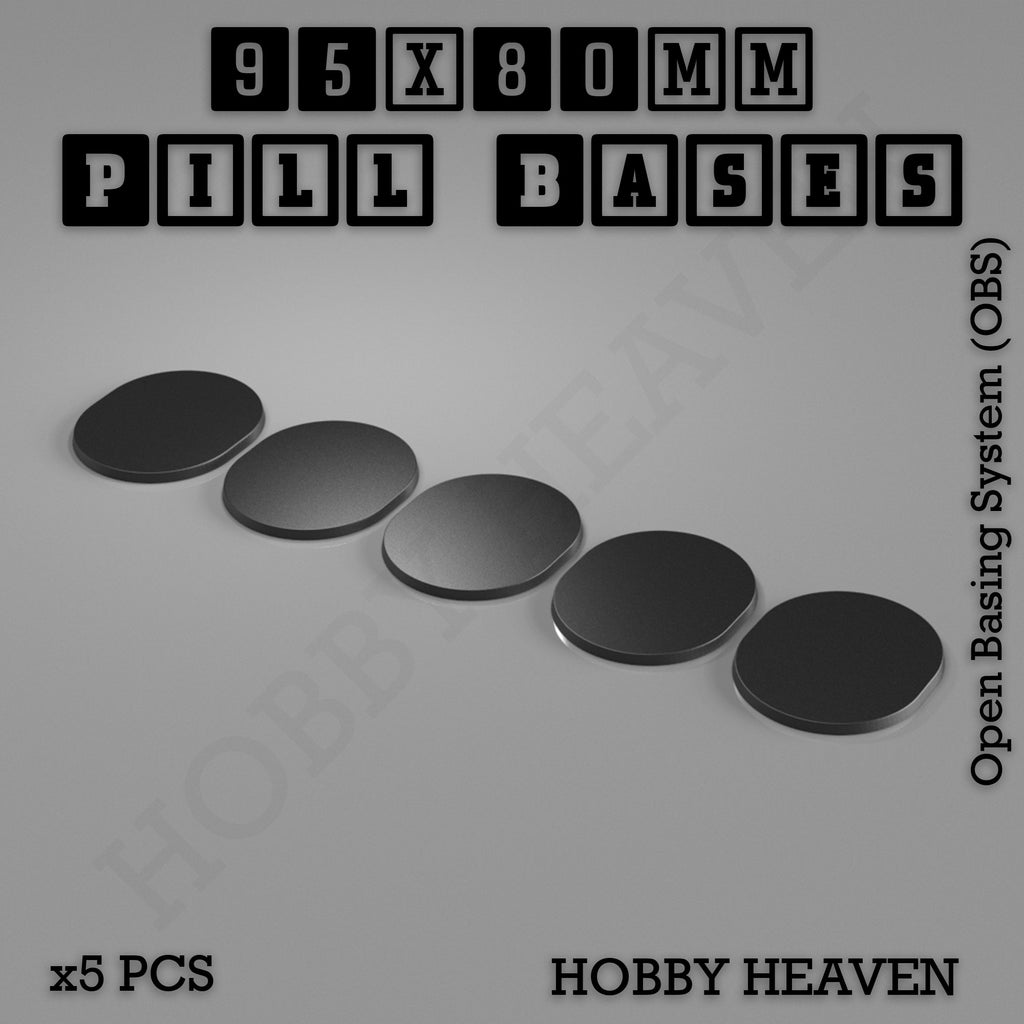 Pill Bases Range - 3d Print Full Range Tabletop Games