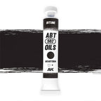 Abteilung 502 Bitume AKABT004 20ml oil paint tube standing upright on a white background