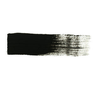 A smooth brush stroke of AKABT005 Smoke Oil Paint on a white background, demonstrating its realistic smoke color and matte finish for creating exhaust and soot effects in scale modeling