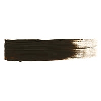 A smooth brush stroke of AKABT007 Raw Umber Oil Paint on a white background, demonstrating its versatile earth tone for creating realistic weathering and depth in scale modeling
