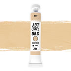 Abteilung 502 Buff AKABT035 20ml oil paint tube standing upright on a white background