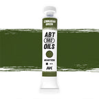 Abteilung 502 Cinnabar Green AKABT050 20ml oil paint tube upright on a white background