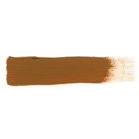 A smooth brush stroke of AKABT092 Flesh Ochre Oil Paint on a white background, demonstrating its versatile light brown tone perfect for weathering effects and flesh tones in scale modeling
