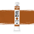 AK Interactive Abteilung 502 Raw Sienna | Earth Oil Paint AKABT093 bottle showcasing its rich, earthy color on a clean white background