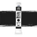 AK Interactive Abteilung 502 Ivory Black Oil Paint AKABT110 bottle showcasing its deep, rich black color on a clean white background