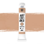 AK Interactive Abteilung 502 Light Mud Oil Paint AKABT125 bottle showcasing its authentic light mud color on a clean white background