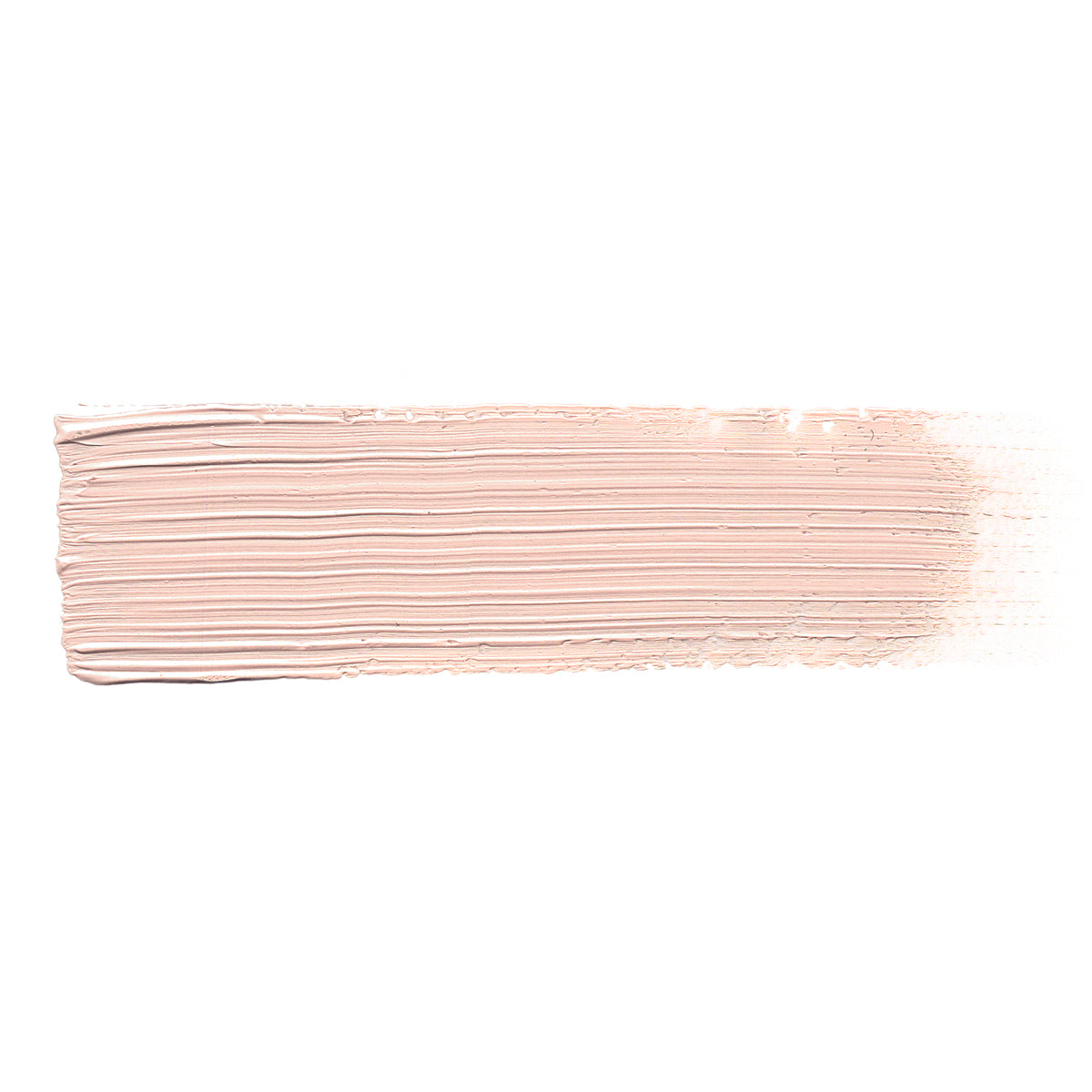 A smooth brush stroke of AKABT135 Light Flesh Tone Oil Paint on a white background, demonstrating its realistic light skin tone perfect for creating lifelike highlights and skin effects in figure painting