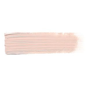 A smooth brush stroke of AKABT135 Light Flesh Tone Oil Paint on a white background, demonstrating its realistic light skin tone perfect for creating lifelike highlights and skin effects in figure painting