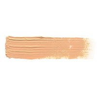 A smooth brush stroke of AKABT145 Sunny Flesh Tone Oil Paint on a white background, demonstrating its warm, radiant flesh tone perfect for creating sun-kissed and vibrant skin effects in figure painting
