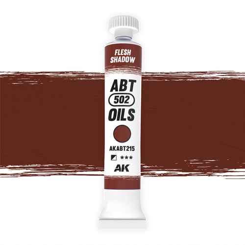 Abteilung 502 Flesh Shadow AKABT215 20 ml oil paint tube upright on a white background
