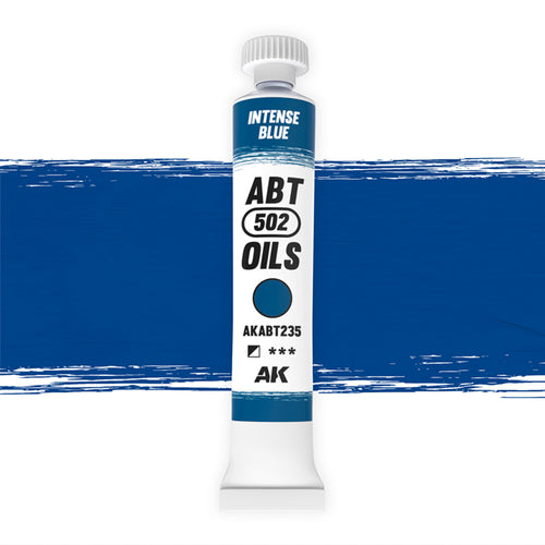 Abteilung 502 Intense Blue AKABT235 20 ml oil paint tube upright on a white background
