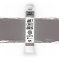 Abteilung 502 Cream Brown AKABT240 20 ml oil paint tube standing upright on a white background