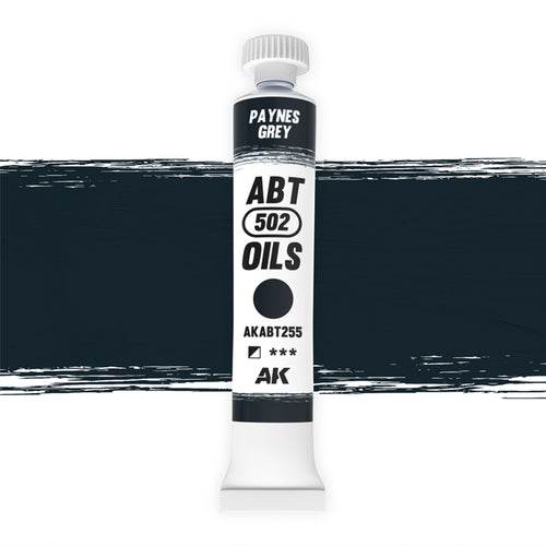 Abteilung 502 Paynes Grey AKABT255 20 ml oil paint tube upright on a white background