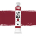 AK Interactive Abteilung 502 Madder Carmine Oil Paint AKABT505 bottle showcasing its rich, deep red color on a clean white background