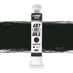 AK Interactive Abteilung 502 Starship Filth Oil Paint AKABT510 bottle showcasing its unique, grime-toned color on a clean white background