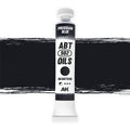 AK Interactive Abteilung 502 Prussian Blue Oil Paint AKABT545 bottle showcasing its deep, rich blue color with a hint of green on a clean white background