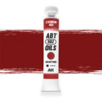 Abteilung 502 Cadmium Red AKABT560 20ml oil paint tube standing upright on a white background