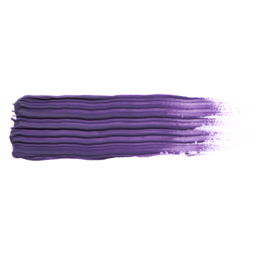  A smooth brush stroke of AKABT620 Purple Oil Paint on a white background, demonstrating its versatile dark magenta tone perfect for creating nuanced clothing effects and color mixing in scale modeling