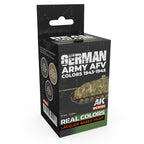 AK Interactive Real Colors German Army AFV Colors RCS125 box with three 17 ml lacquer paint bottles