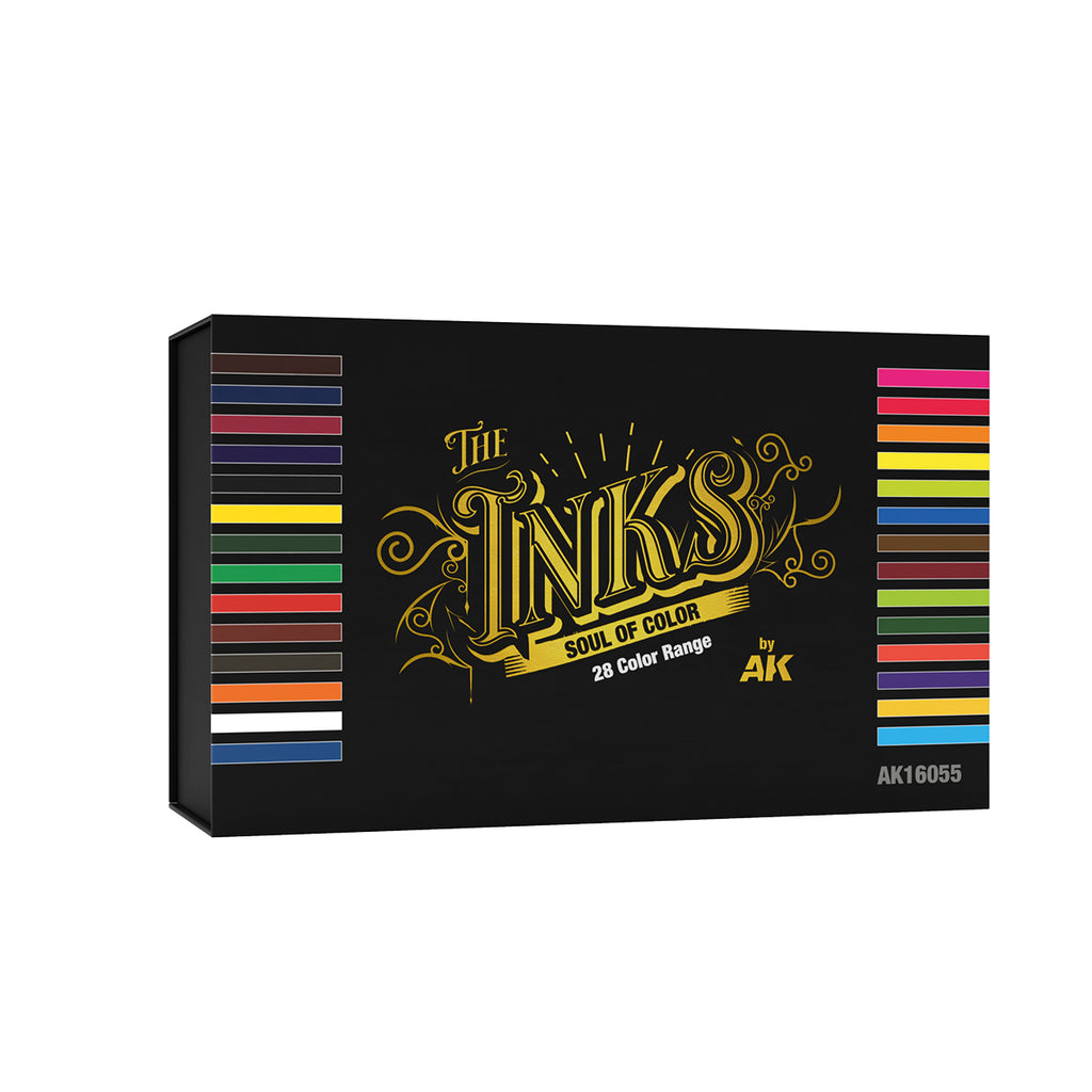 AK Interactive The Inks – Acrylic Ink Full Range 28 x 30ml (AK16055)