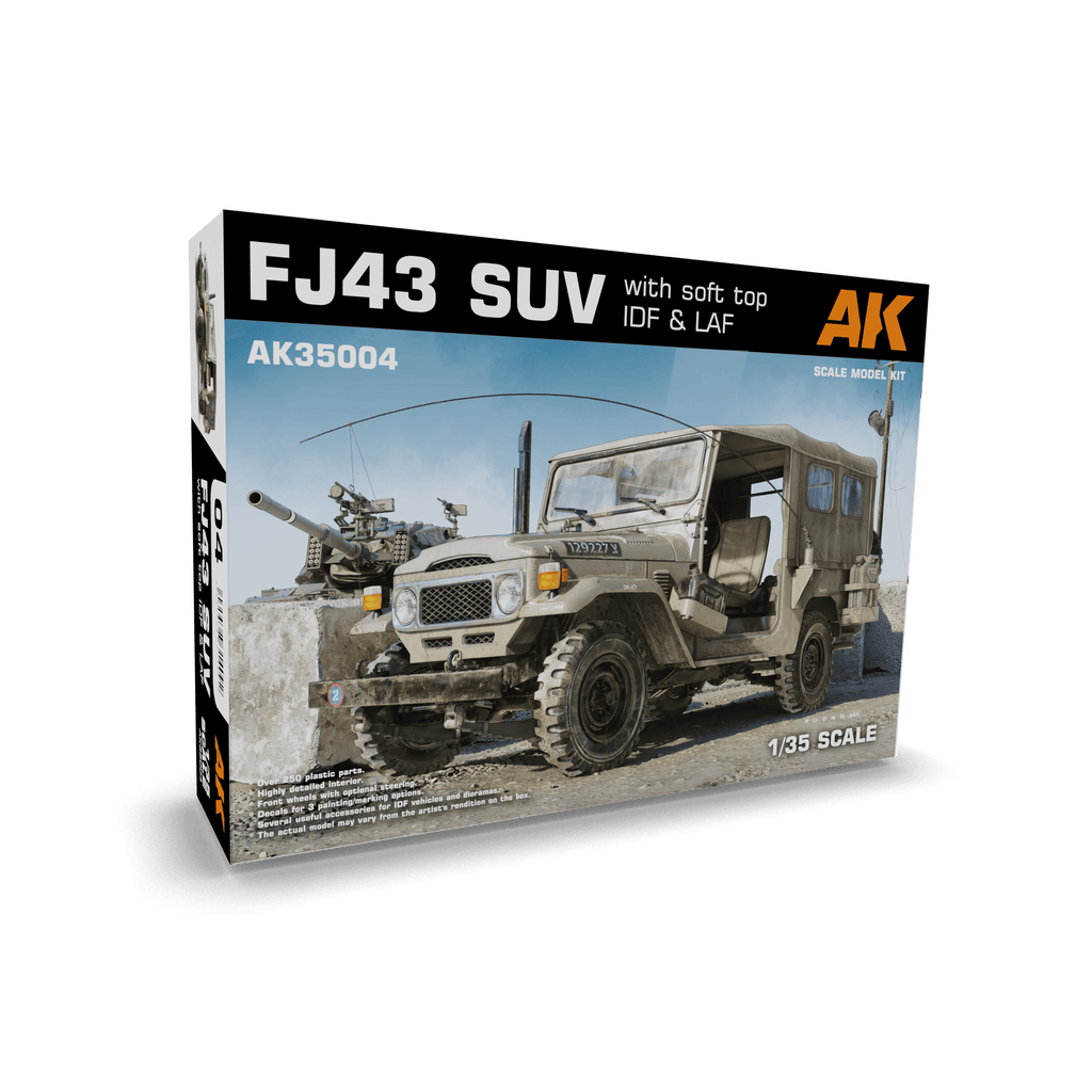 AK Interactive FJ43 SUV With Soft Top IDF And LAF 1/35 Scale AK35004 - Hobby Heaven