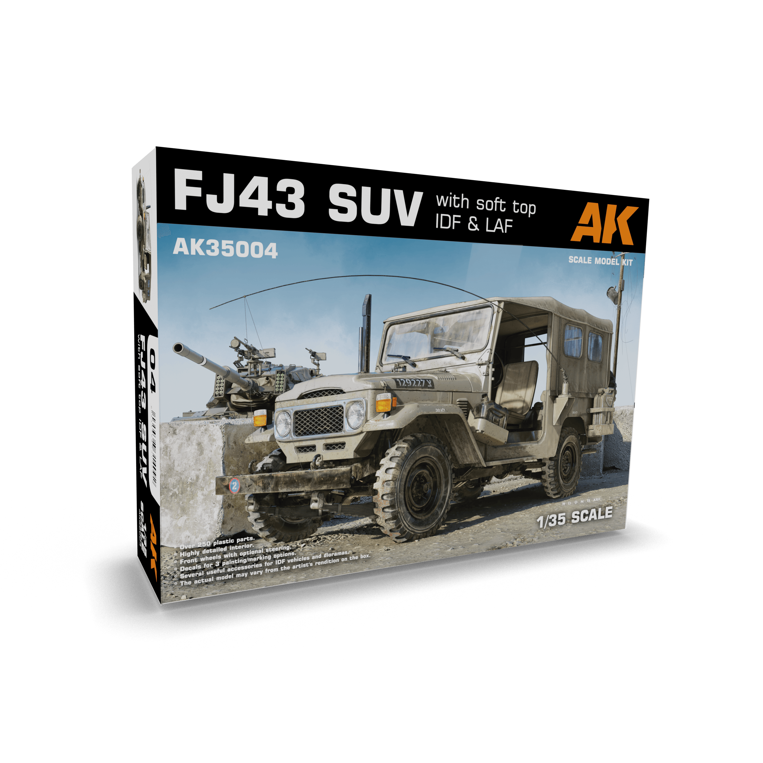 AK Interactive FJ43 SUV With Soft Top IDF And LAF 1/35 Scale AK35004 - Hobby Heaven