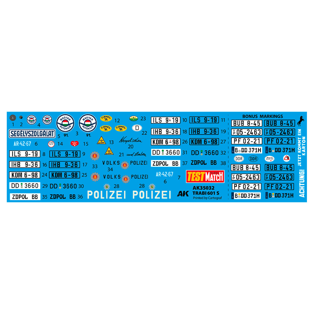AK Interactive Trabant 601 S 1/35 – Plastic Model Kit (AK35032)