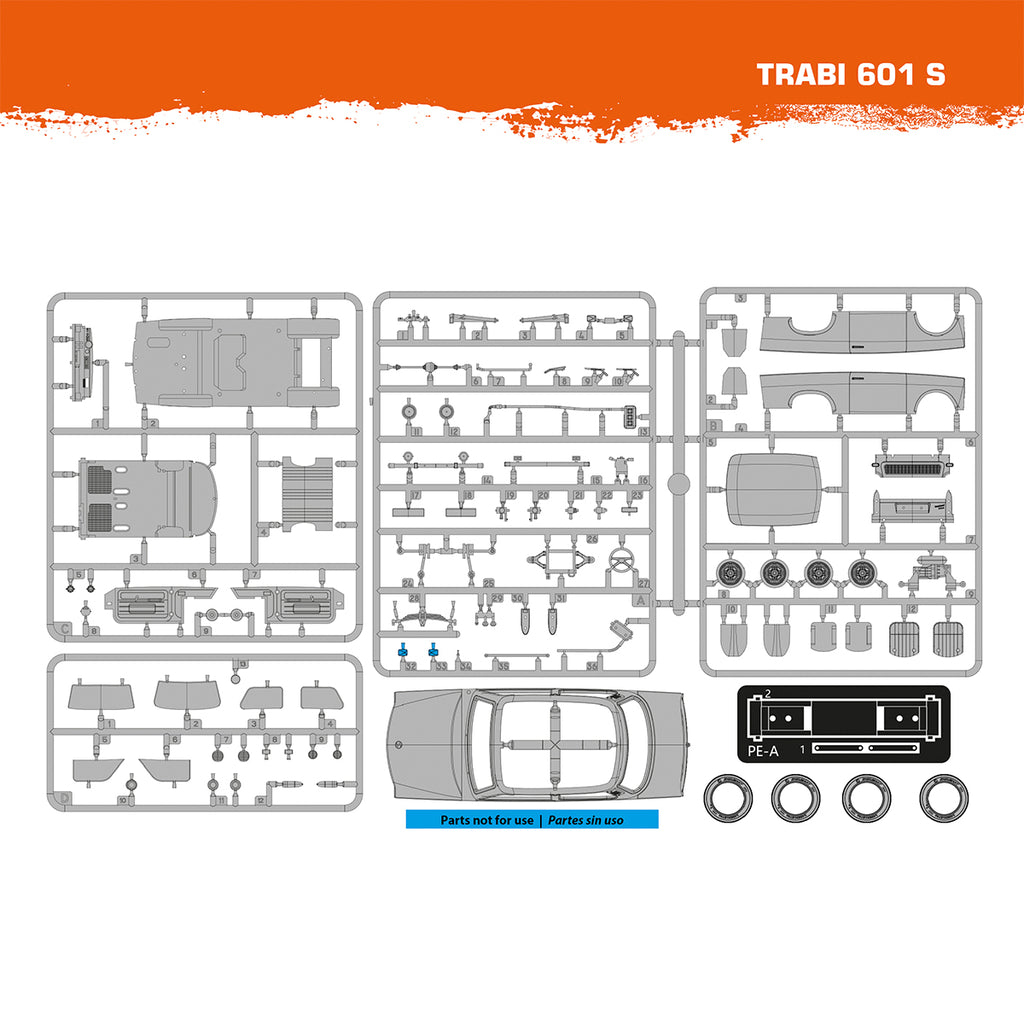 AK Interactive Trabant 601 S 1/35 – Plastic Model Kit (AK35032)