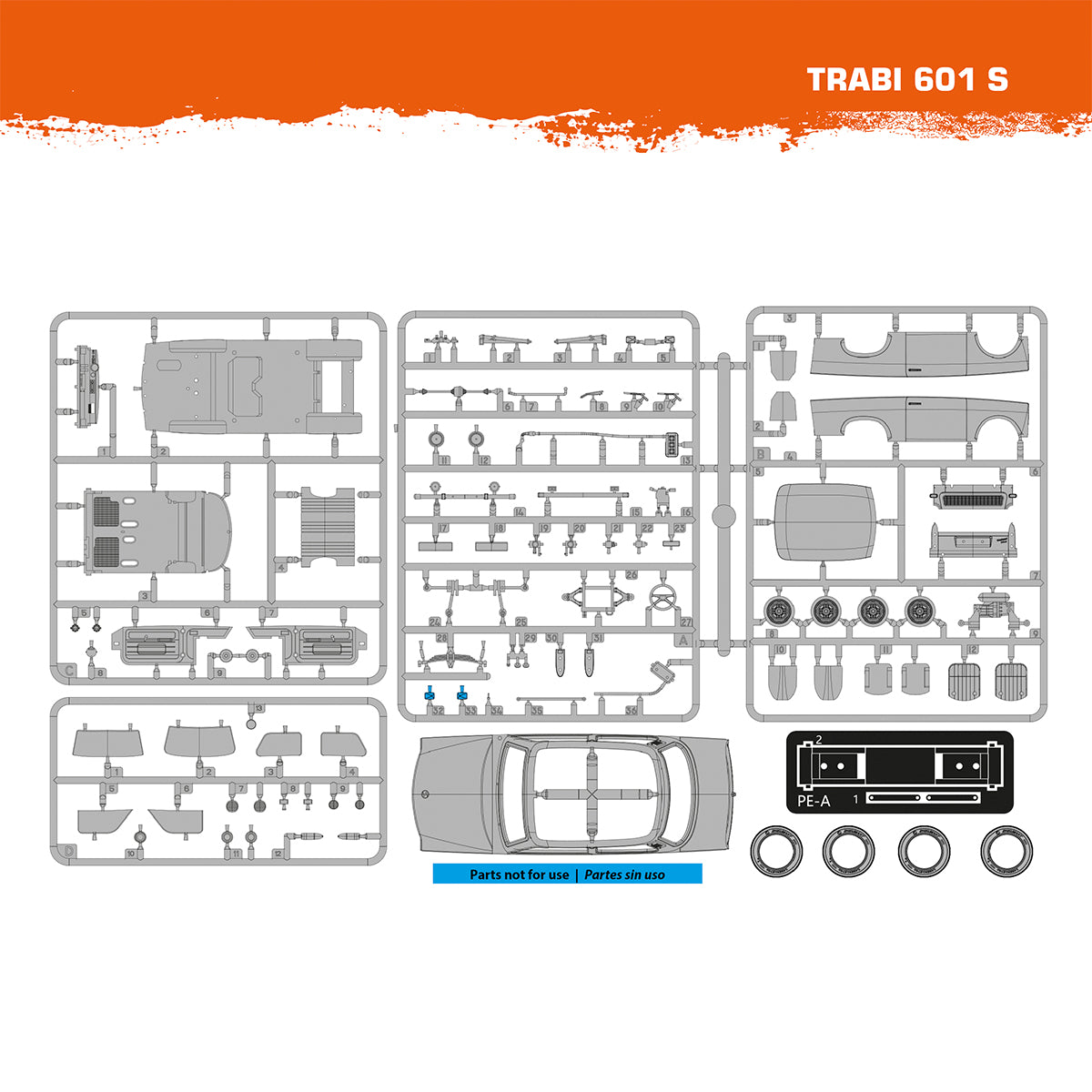 AK Interactive Trabant 601 S 1/35 – Plastic Model Kit (AK35032)
