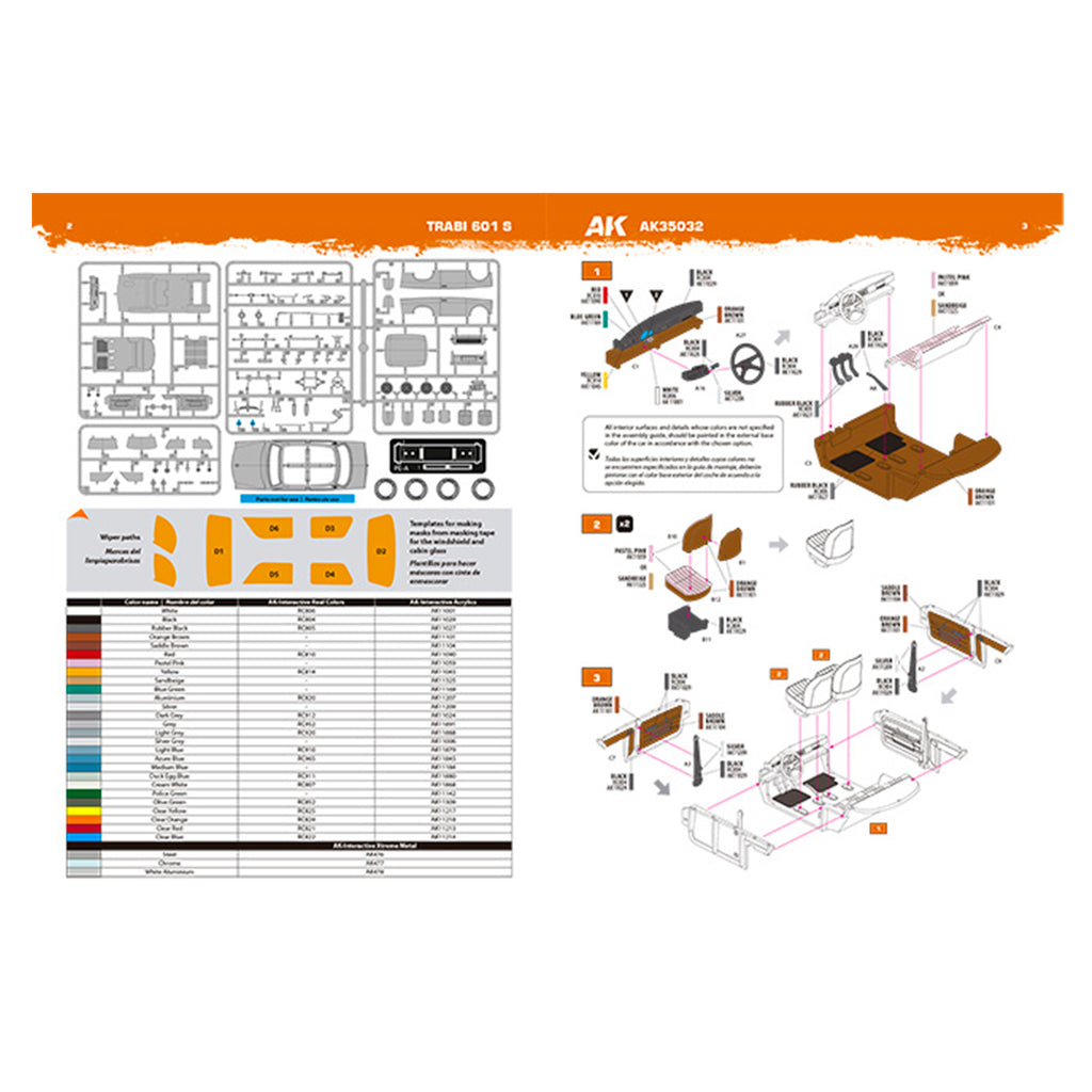 AK Interactive Trabant 601 S 1/35 – Plastic Model Kit (AK35032)
