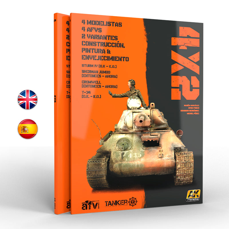 AK Interactive 4X2 Modelling Book — English Edition