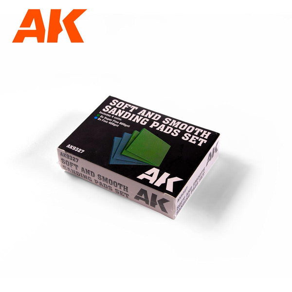 AK Interactive Soft And Smooth Sponge - Sandpaper Set 4 Units AK9327 - Hobby Heaven