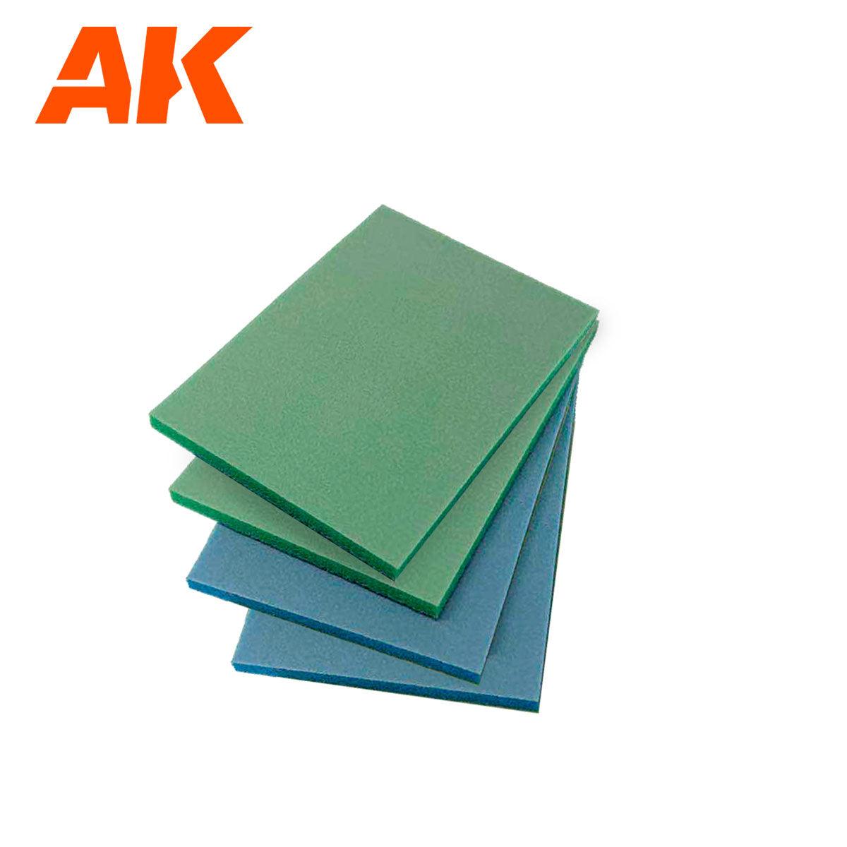 AK Interactive Soft And Smooth Sponge - Sandpaper Set 4 Units AK9327 - Hobby Heaven