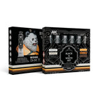 AK Interactive Black & White Acrylic Paint Set – 6x20ml Tubes | AKAD101